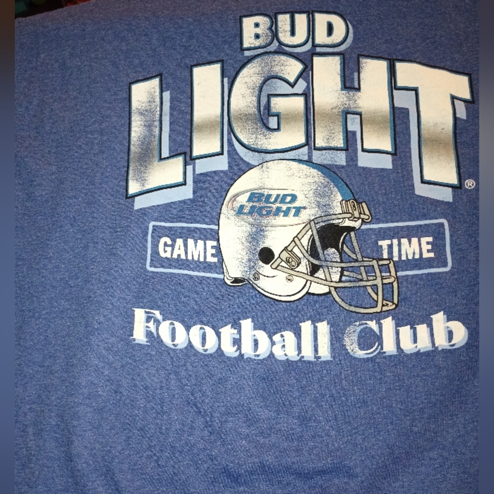 Bud Light Blue T-Shirt XXL Nwot